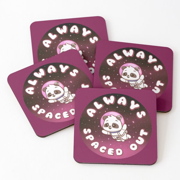 Item preview, ALWAYS SPACED OUT Astronaut Panda Pink designed and sold by everything4eva.