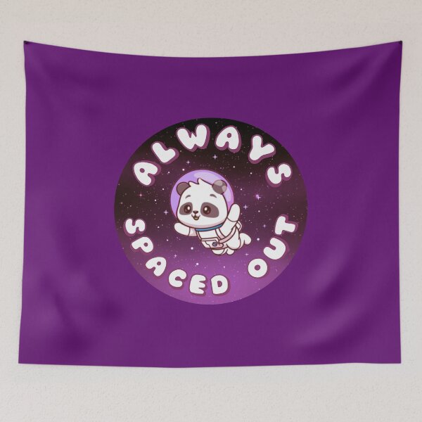 Item preview, ALWAYS SPACED OUT Astronaut Panda Purple designed and sold by everything4eva.