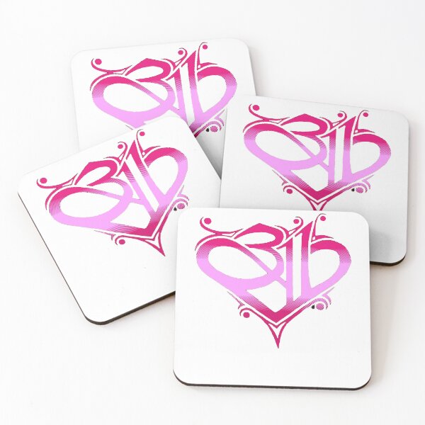 Item preview, Funny Gift For Singer pink love 311 band logo designed and sold by MoreauBouvet.