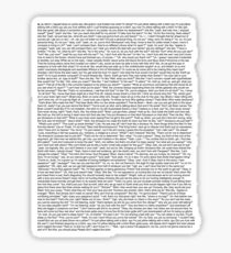 all the lyrics to pillow talking by lil dicky Sticker