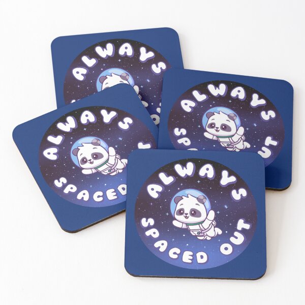 Item preview, ALWAYS SPACED OUT Astronaut Panda Blue designed and sold by everything4eva.