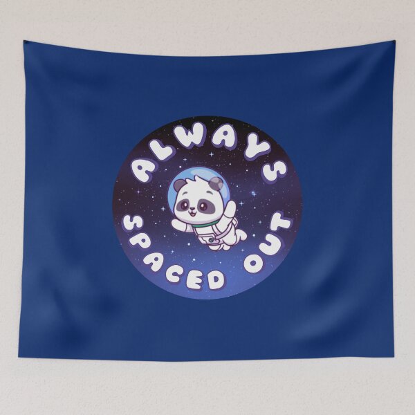 Item preview, ALWAYS SPACED OUT Astronaut Panda Blue designed and sold by everything4eva.