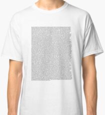 all the lyrics to pillow talking by lil dicky except there's no curses bc my mom checks my texts Classic T-Shirt