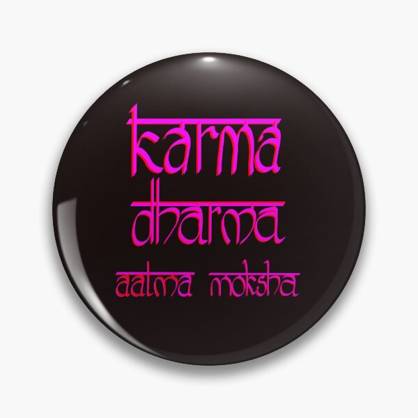 Item preview, Karma Dharma Aatma Moksha  designed and sold by Quirky Dez.