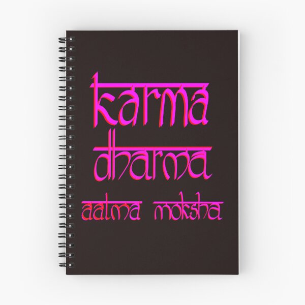 Item preview, Karma Dharma Aatma Moksha  designed and sold by Quirky Dez.
