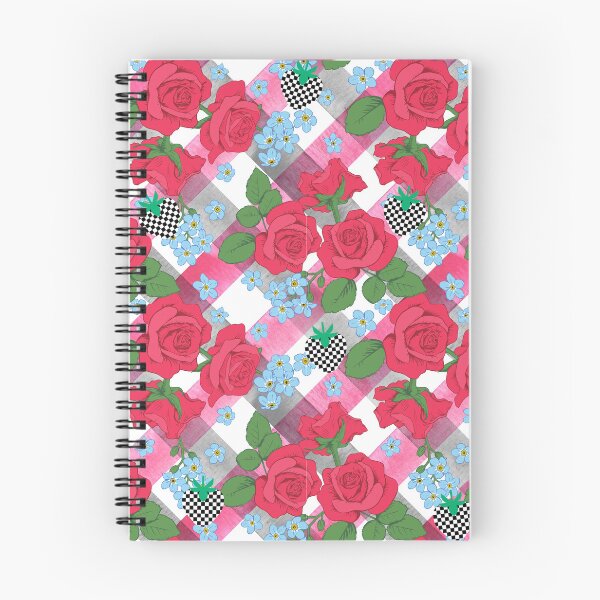 Item preview, Colorful Spring Roses Plaid Print designed and sold by Trimzz.