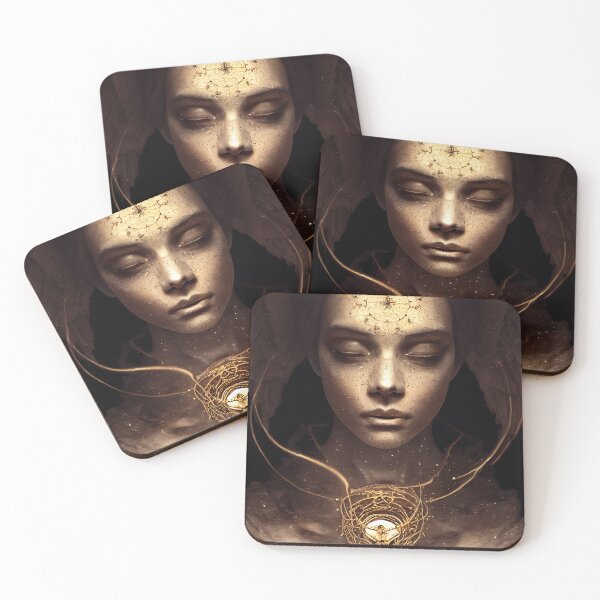 Item preview, Gold Lady Portrait designed and sold by Mental Synthetics.