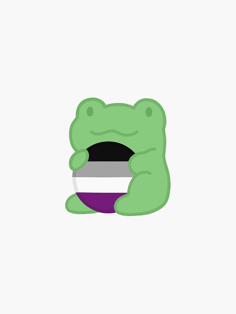 Frog Pride Asexual Flag Sticker For Sale By Oh Msbelover Redbubble