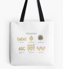 know your pasta Tote Bag
