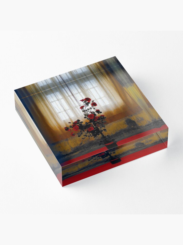 Alternate view of the Rose Acrylic Block