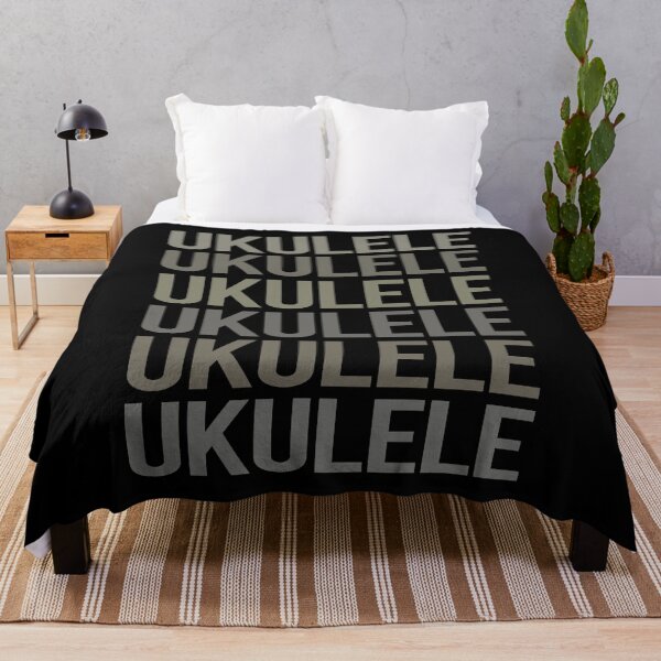 Item preview, Gray Text Art Ukulele designed and sold by StoreCalamity.