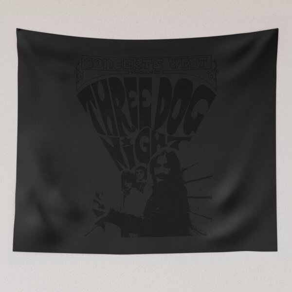 Item preview, Three concert dog poster the black stencil designed and sold by JeremyCarter1.