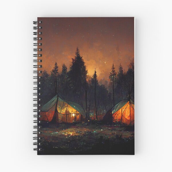 Item preview, Camping at night in the forest designed and sold by JahidMunna.