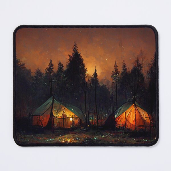 Item preview, Camping at night in the forest designed and sold by JahidMunna.
