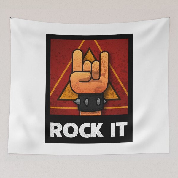 Item preview, Retro Band Metal ROCK IN love metal designed and sold by MoreauBouvet.