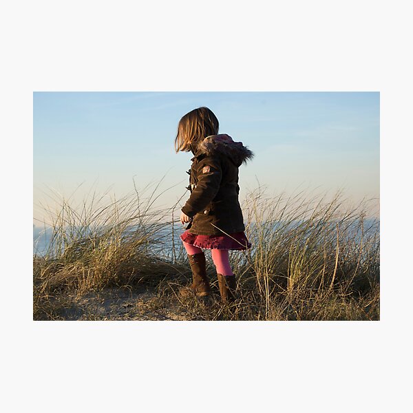 Girl at the beach Photographic Print