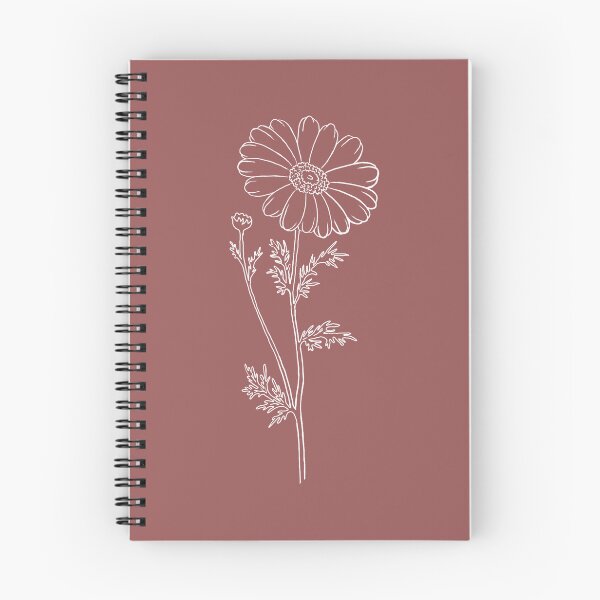Item preview, White Daisy Floral Line Art - April Birthday Flower designed and sold by Digi Artworks Store.