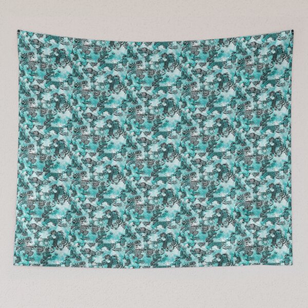 Item preview, Coral Blue Sketch designed and sold by Sadie James.