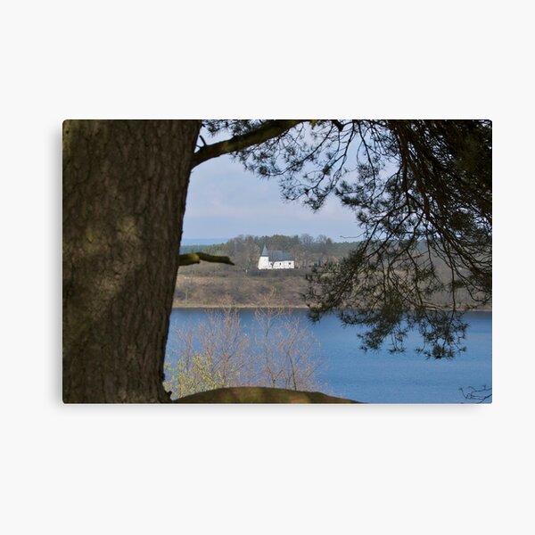 Chapel by the lake Canvas Print