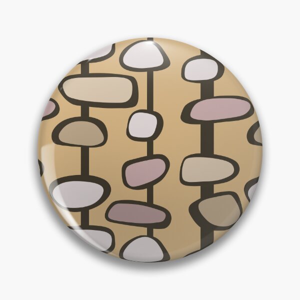 Aperçu de l'œuvre Coloré Rétro Mid Century Esthétique Mod Pod Ogee Motif Géométrique Jaune Miel créée et vendue par scorpiolane.