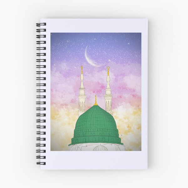 Item preview, masjid al nabawi sunset background  designed and sold by hunnyartistry.