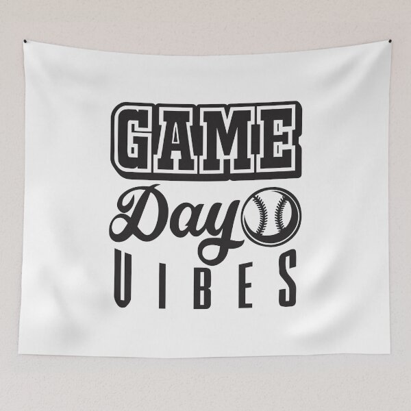 Item preview, Game Day Vibes, Football Volleyball Baseball designed and sold by graphic-genie.