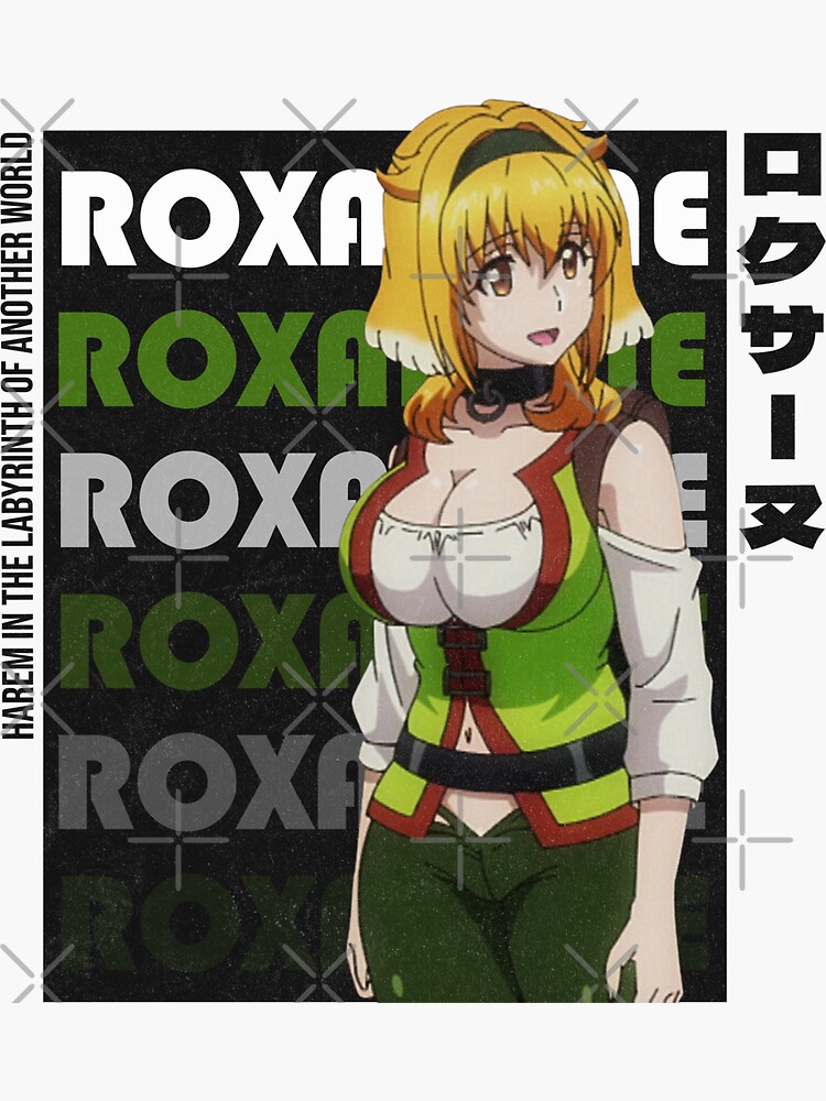 Roxanne Harem In The Labyrinth "Roxanne Harem in the Labyrinth of Another World v2" Sticker for Sale