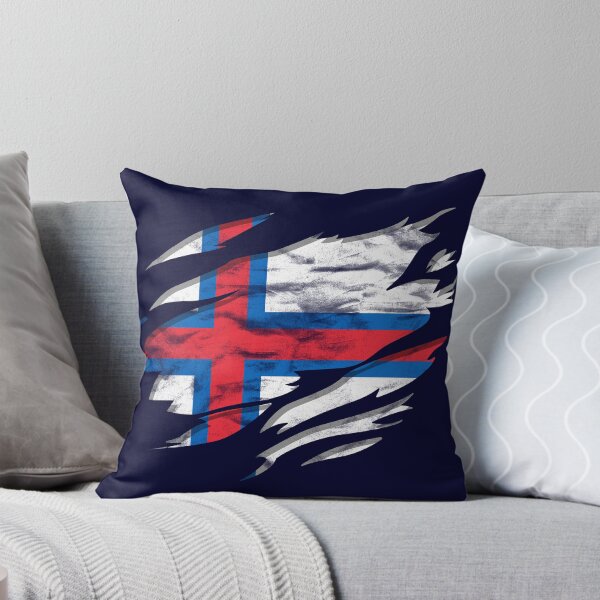 Item preview, Ripped Rip Open Faroe Islands Flag Palm designed and sold by rafaeltto.