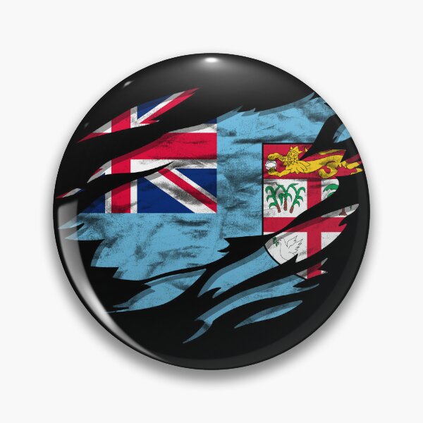 Item preview, Ripped Rip Open Fiji Flag Palm designed and sold by rafaeltto.