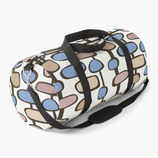 Item preview, Colorful Retro Mid Century Aesthetic Mod Pod Ogee Geometric Pattern Light & Dark Blue designed and sold by scorpiolane.