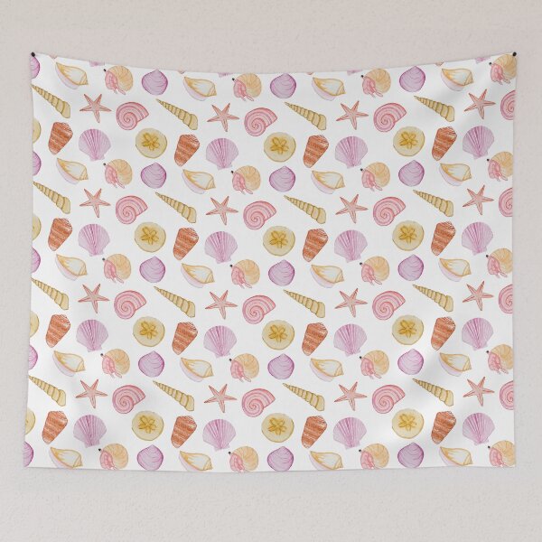 Item preview, Sea shells crab watercolour designed and sold by Nicky Rollings.