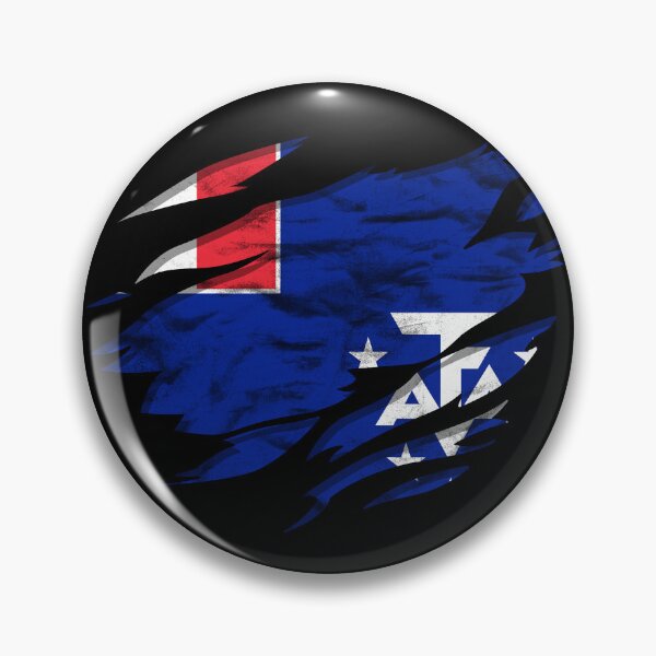Item preview, Ripped Rip Open French Southern _ Antarctic Land Flag Palm designed and sold by rafaeltto.