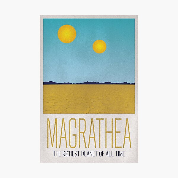 Item preview, Magrathea Travel Poster designed and sold by knolster.