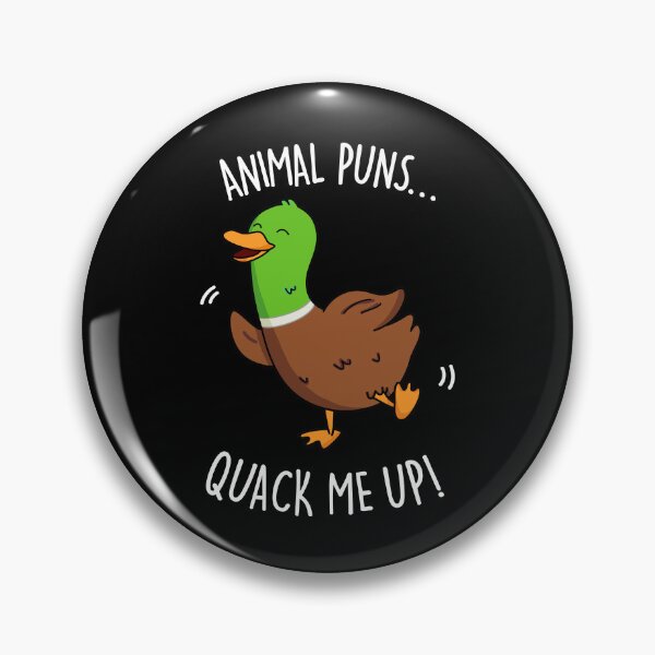 Item preview, Animal Puns Quack Me Up Funny Duck Puns (Dark BG) designed and sold by punnybone.