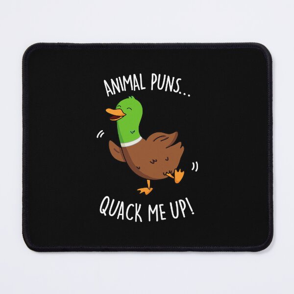 Item preview, Animal Puns Quack Me Up Funny Duck Puns (Dark BG) designed and sold by punnybone.