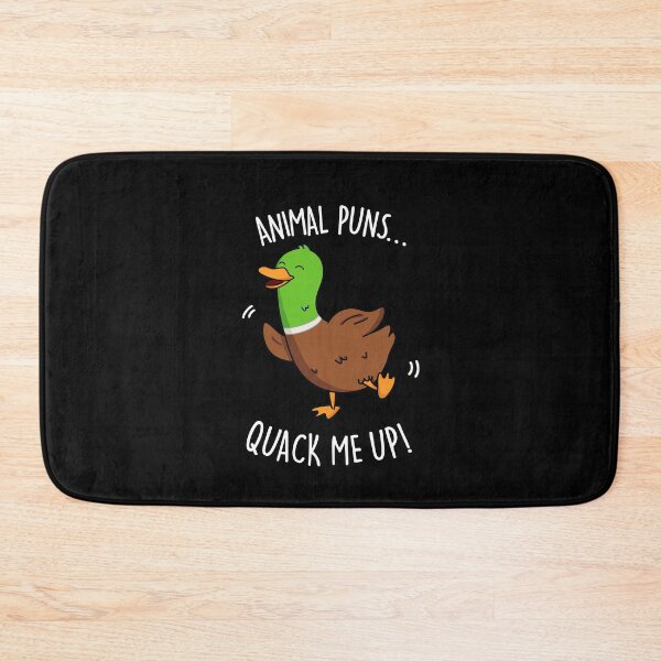 Item preview, Animal Puns Quack Me Up Funny Duck Puns (Dark BG) designed and sold by punnybone.