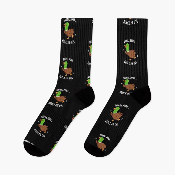 Item preview, Animal Puns Quack Me Up Funny Duck Puns (Dark BG) designed and sold by punnybone.