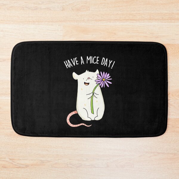 Item preview, Have A Mice Day Funny Mouse Puns (Dark BG) designed and sold by punnybone.