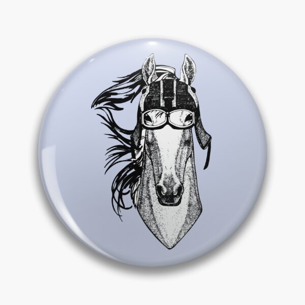 Item preview, Horse Wearing Motorycle Helmet   designed and sold by HONEYSHOP-CA.