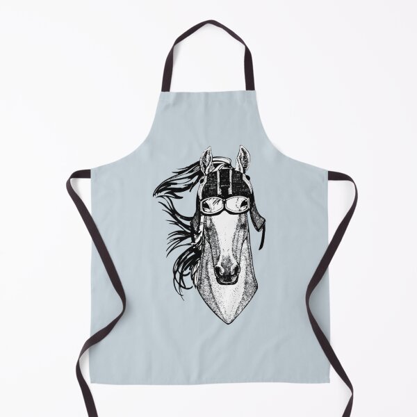 Item preview, Horse Wearing Motorycle Helmet designed and sold by HONEYSHOP-CA.