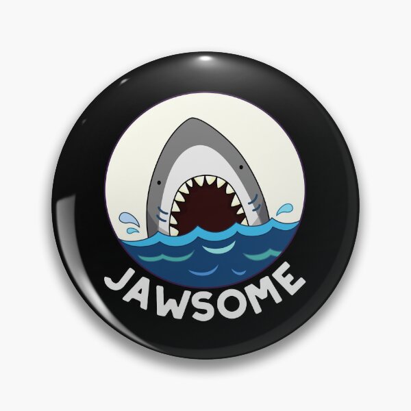 Item preview, Jawsome Funny Shark Puns (Dark BG) designed and sold by punnybone.
