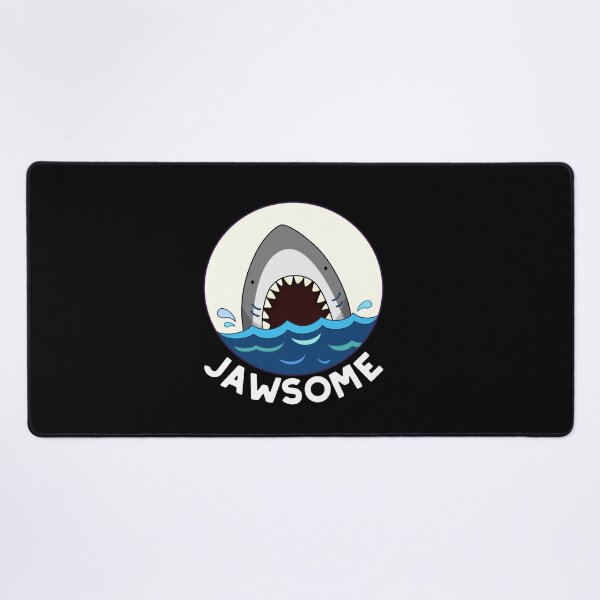 Item preview, Jawsome Funny Shark Puns (Dark BG) designed and sold by punnybone.