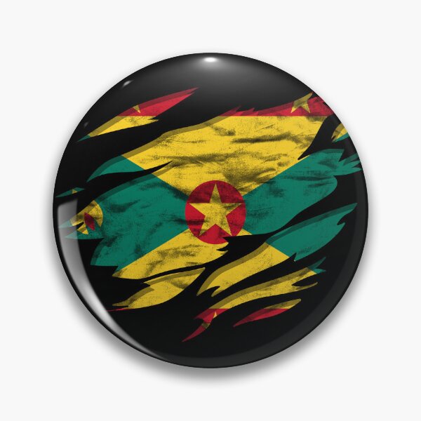 Item preview, Ripped Rip Open Grenada Flag Palm designed and sold by rafaeltto.