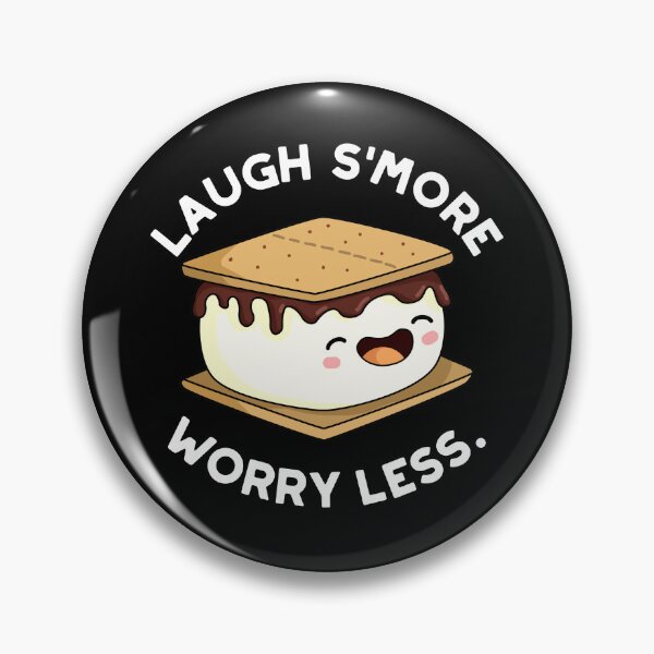 Item preview, Laugh Smore Worry Less Funny Smore Puns (Dark BG) designed and sold by punnybone.