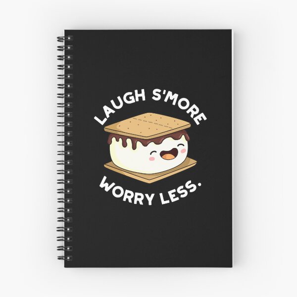 Item preview, Laugh Smore Worry Less Funny Smore Puns (Dark BG) designed and sold by punnybone.