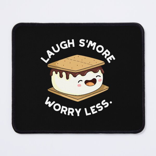 Item preview, Laugh Smore Worry Less Funny Smore Puns (Dark BG) designed and sold by punnybone.