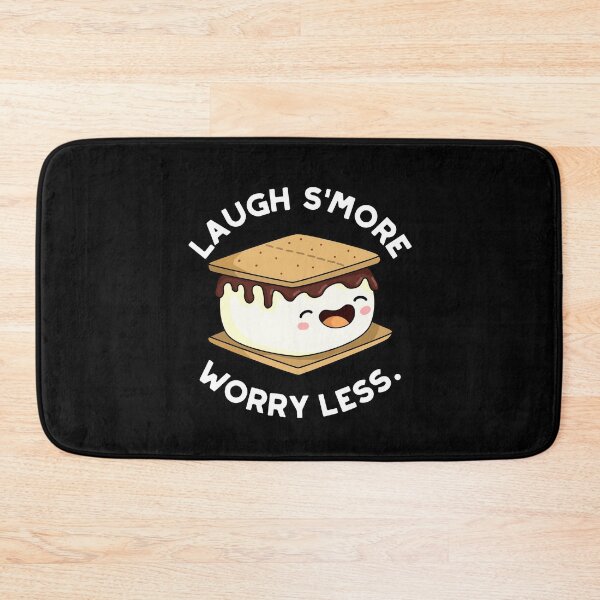 Item preview, Laugh Smore Worry Less Funny Smore Puns (Dark BG) designed and sold by punnybone.