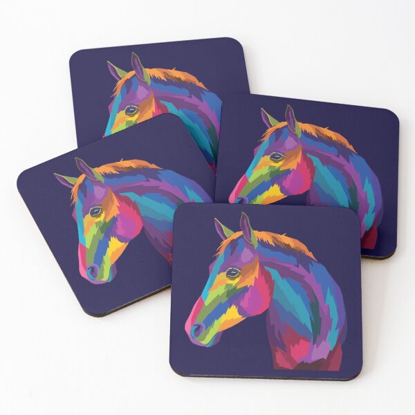 Item preview, Colorful Horse Pop Artwork   designed and sold by HONEYSHOP-CA.