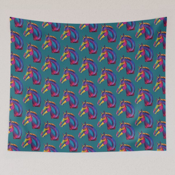 Item preview, Colorful Horse Pop Artwork   designed and sold by HONEYSHOP-CA.