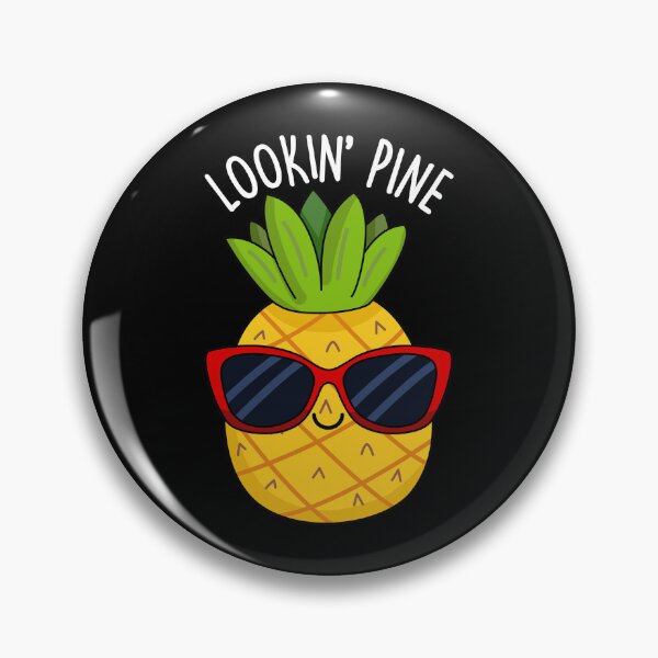 Item preview, Looking Pine Funny Pineapple Puns (Dark BG) designed and sold by punnybone.